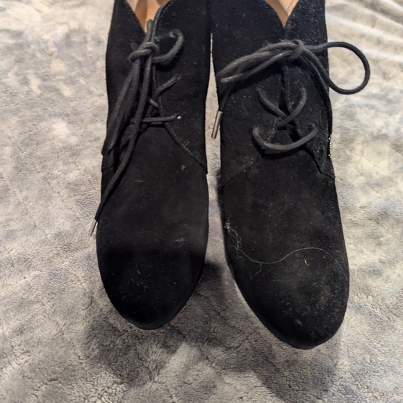 Michael Kors Pierce lace up wedge booties size 8.5 - Picture 2 of 4